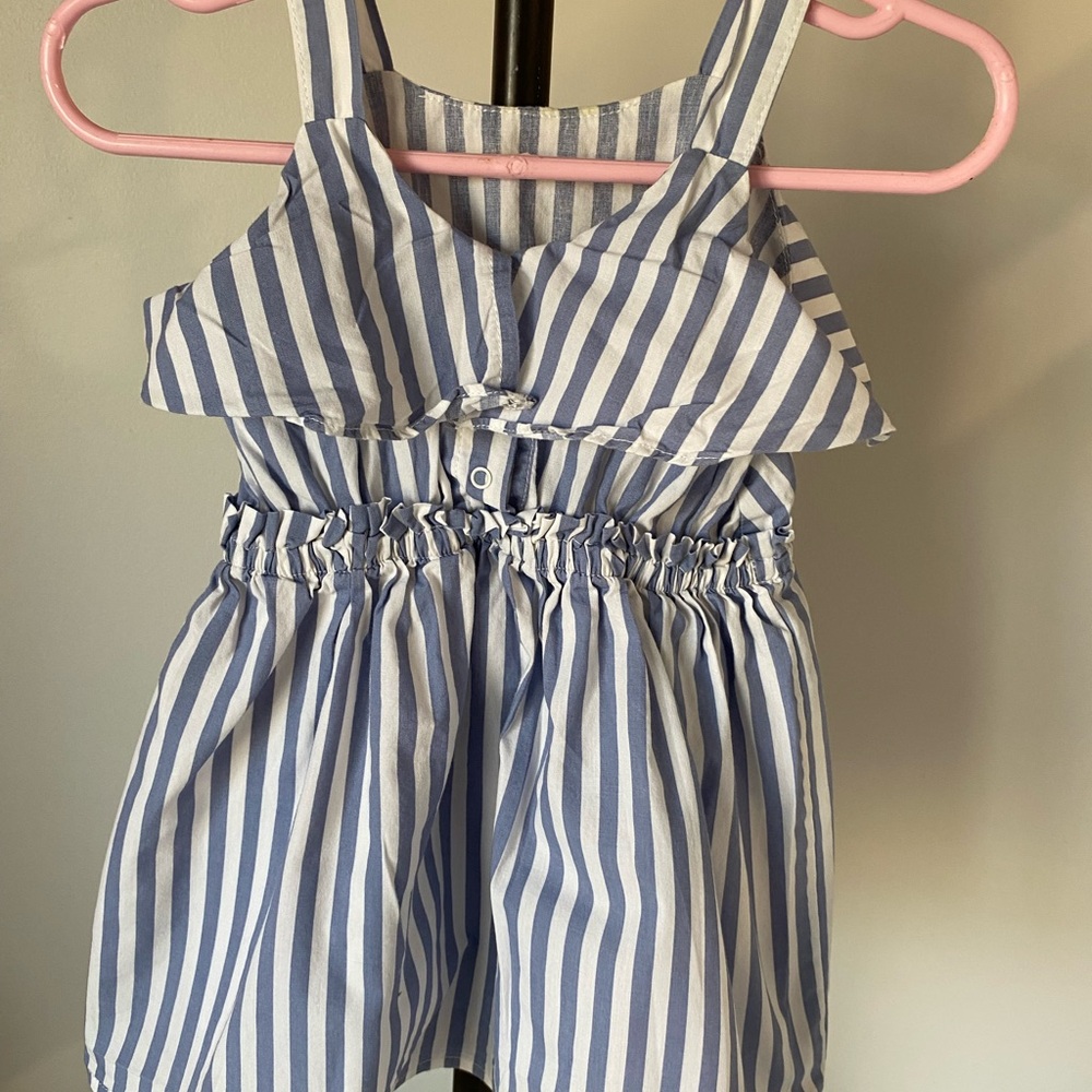Jessica Simpson Blue and White Striped two piece Outfit